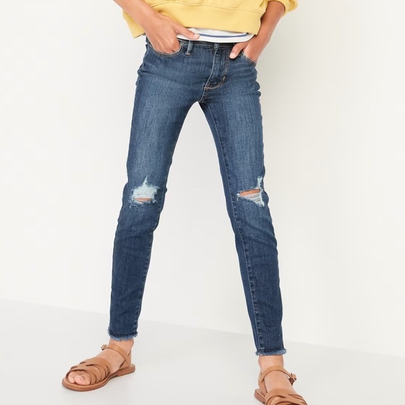 Old Navy  High-Waisted Rockstar 360° Stretch Jeggings for Girls (Size 6) - Picture 1 of 10